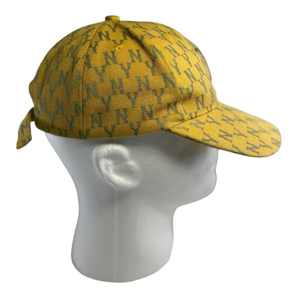 New York Yankees Gold Print Baseball Cap Hat - Picture 3 of 8